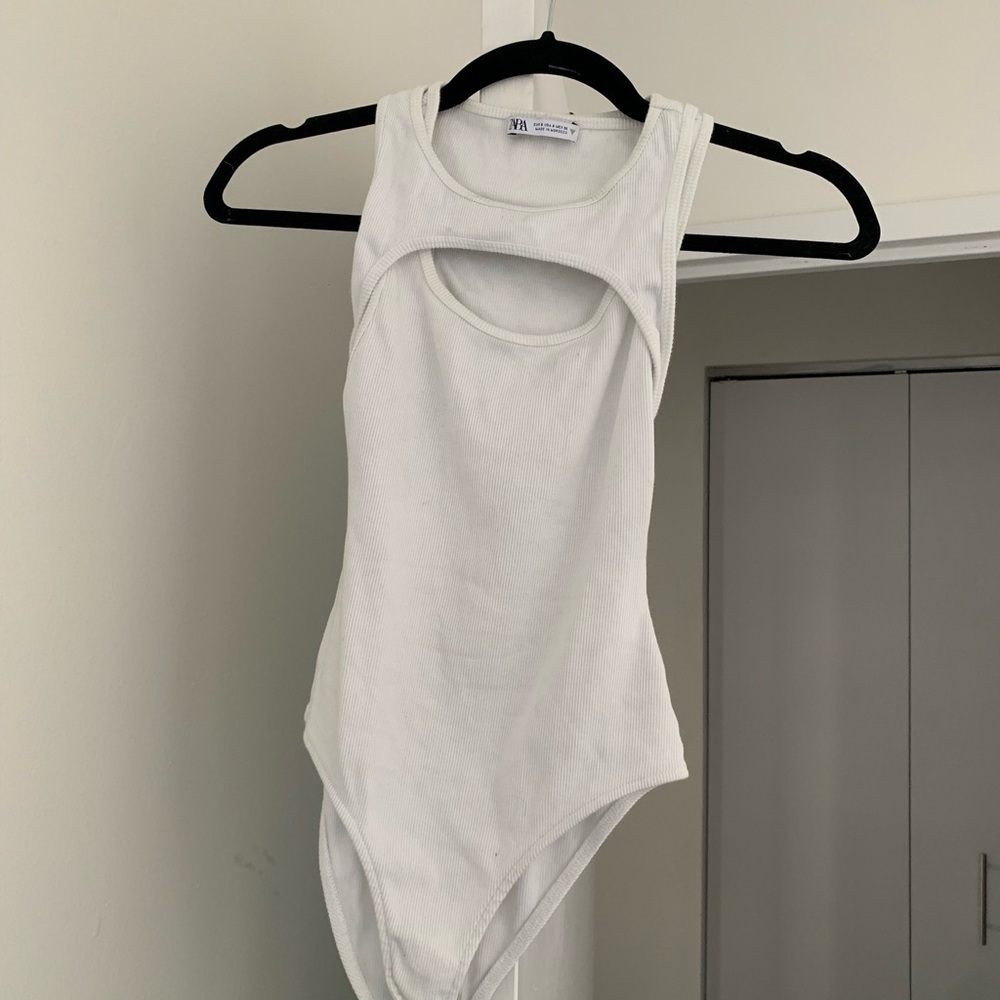 ZARA Contouring Cut-Out Bodysuit
